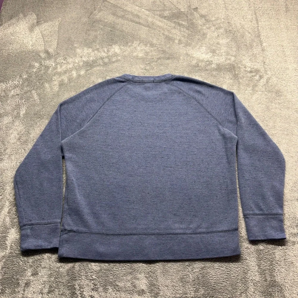 Banana Republic Sweatshirt Mens‎ M Blue Good Raglan Sleeve Crewneck Knit